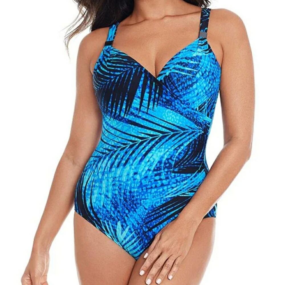 Miraclesuit Shadowcat Siren Underwire Tummy Control One Piece - NWT